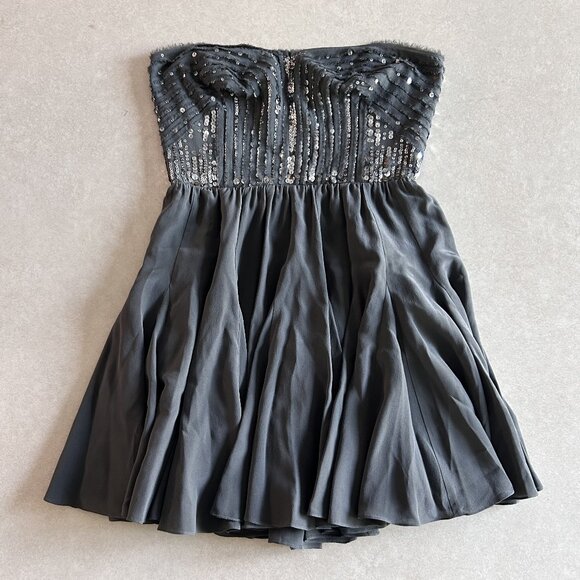 Rebecca Taylor Strapless Chiffon Sequin Dress ASO Taylor Swift - Picture 2 of 10